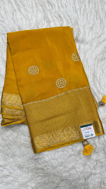 Premium Chinnon Saree