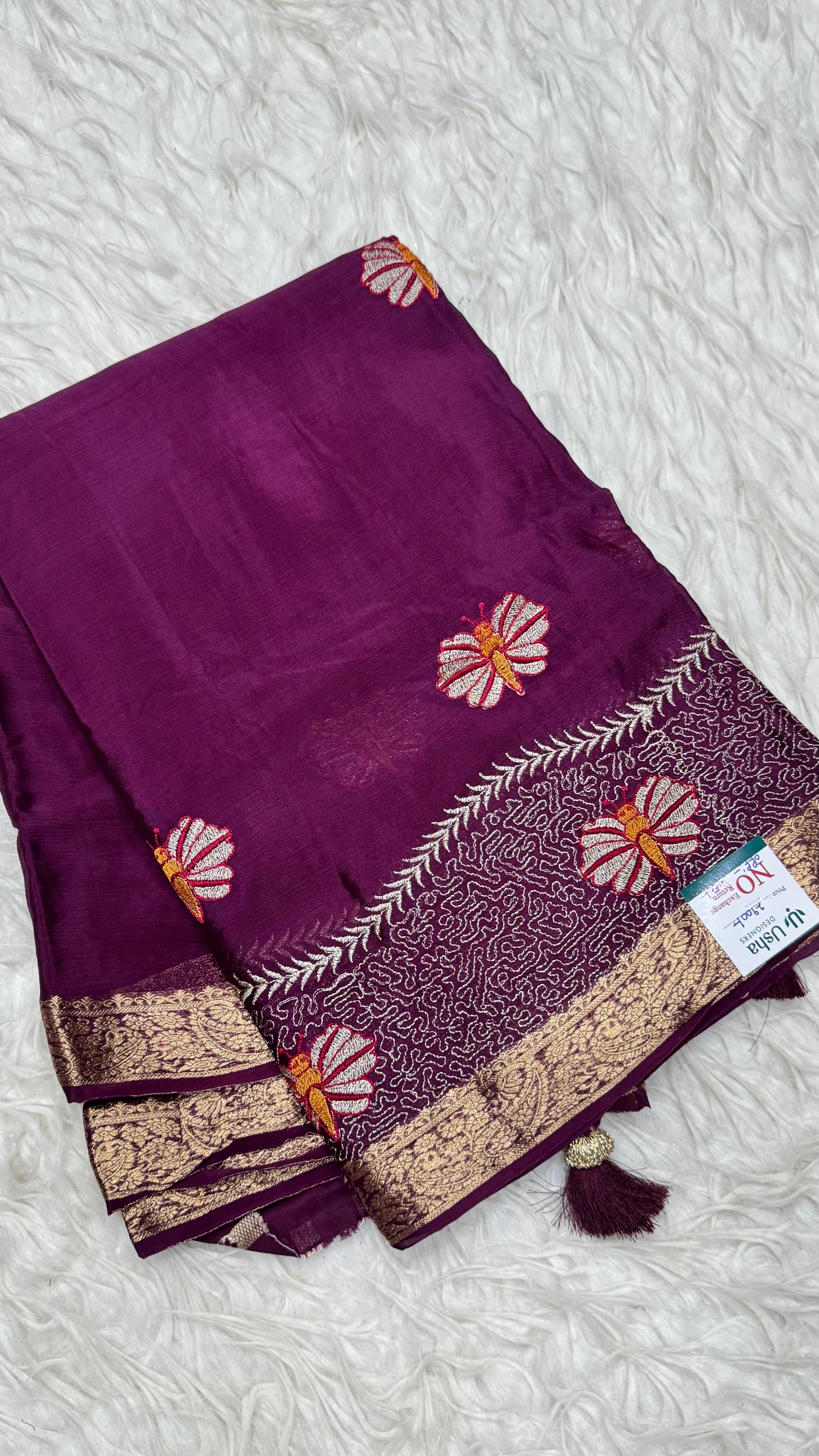 Premium Chinnon Saree