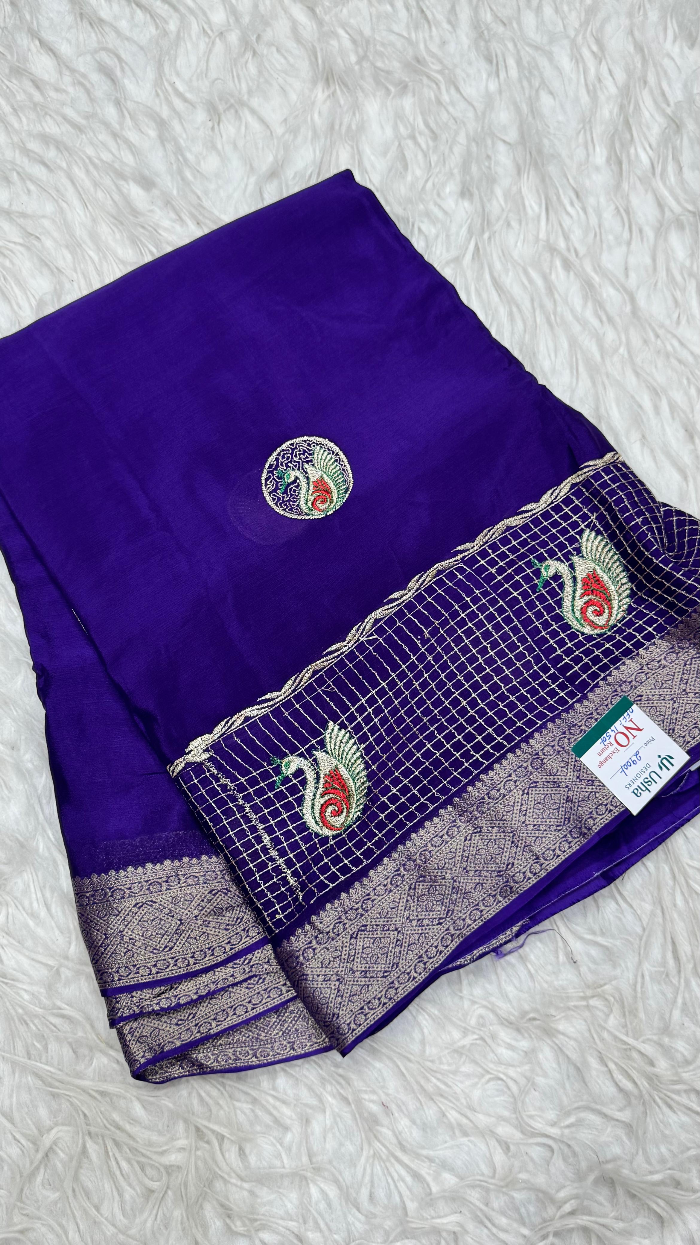 Premium Chinnon Saree