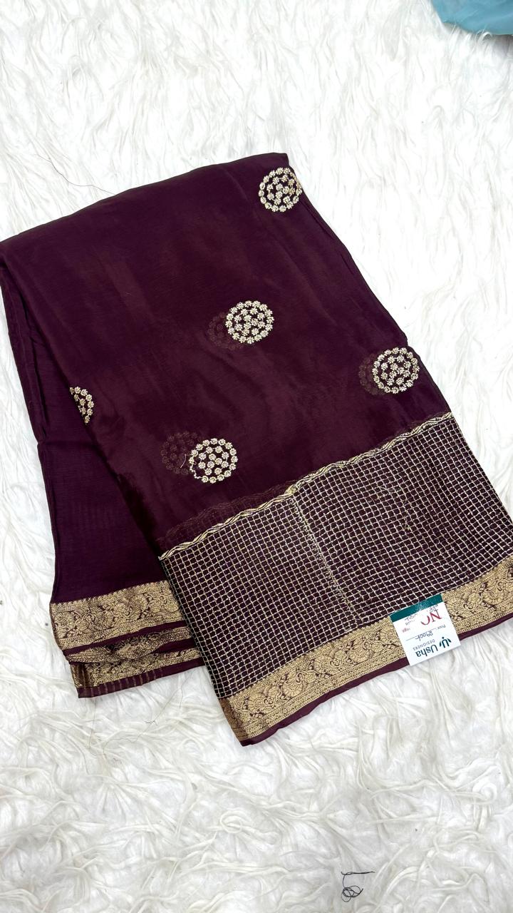 Premium Chinnon Saree
