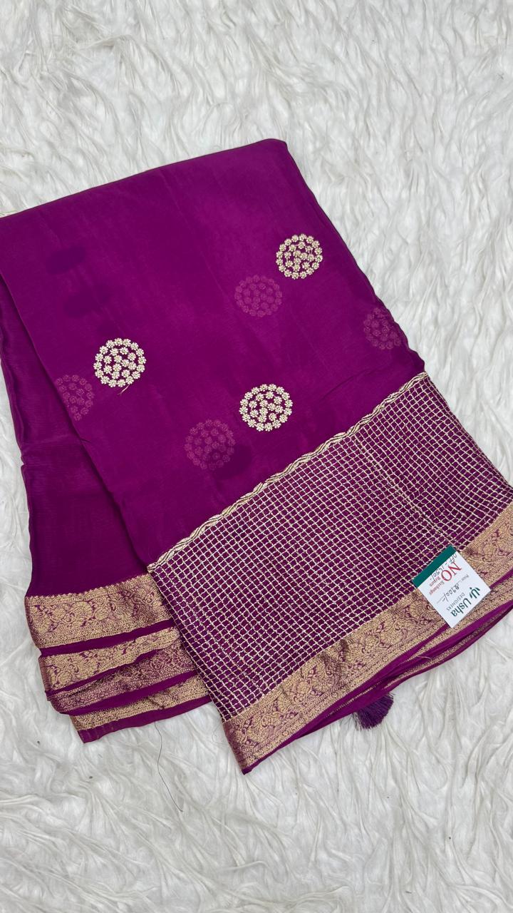 Premium Chinnon Saree