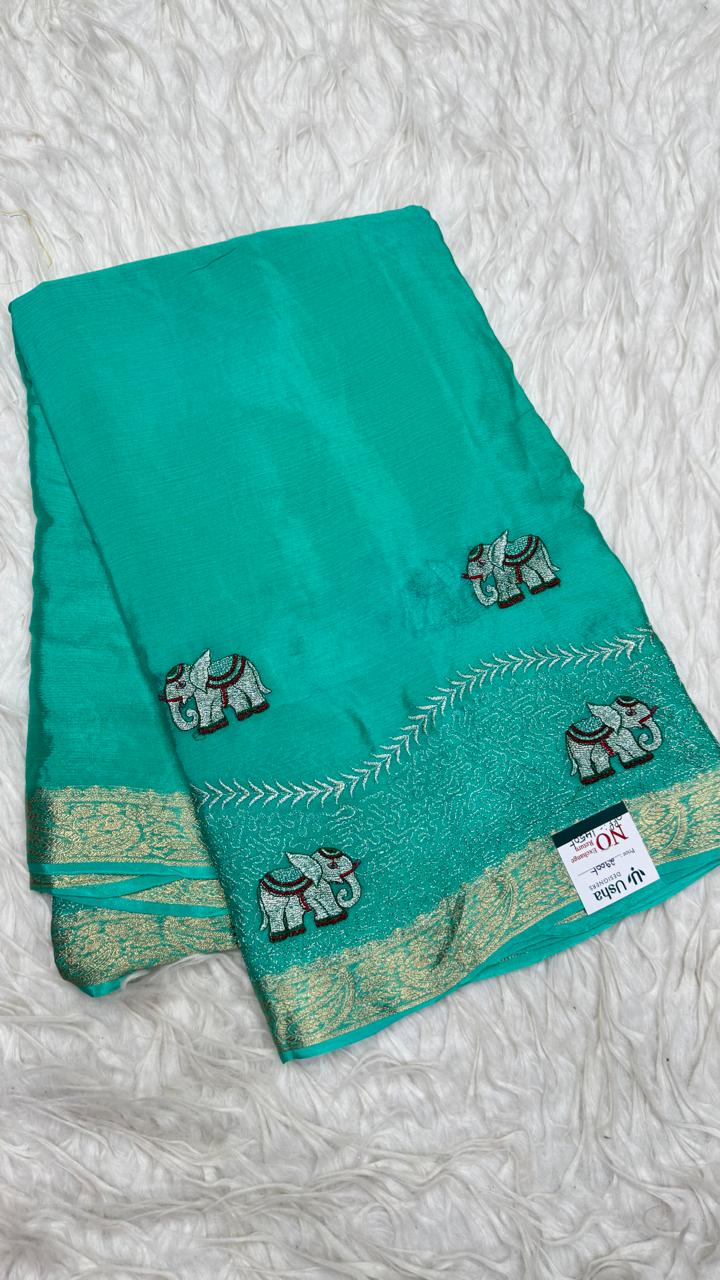 Premium Chinnon Saree