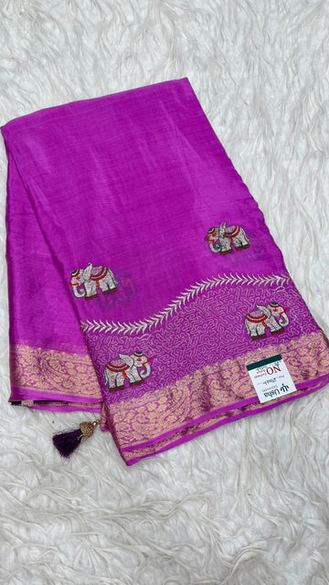 Premium Chinnon Saree