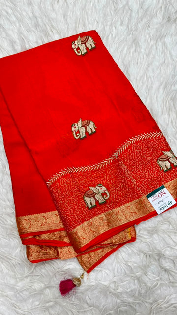 Premium Chinnon Saree