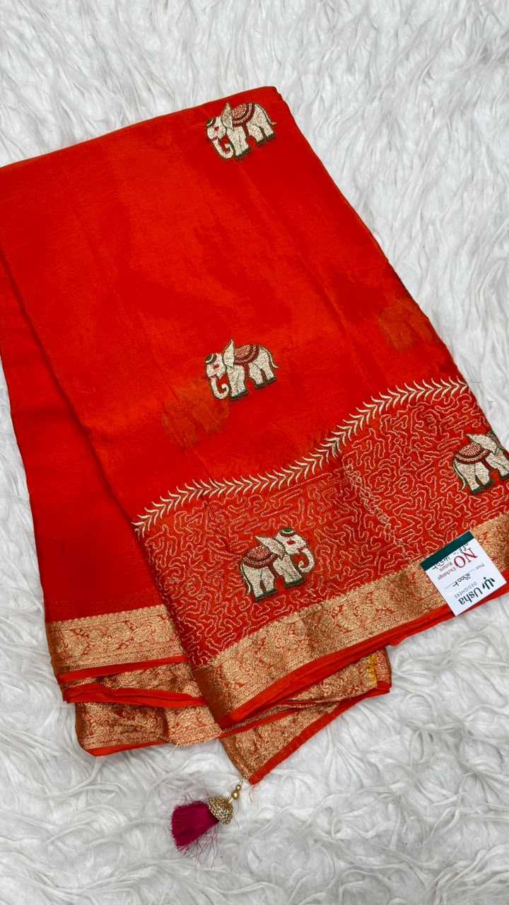 Premium Chinnon Saree
