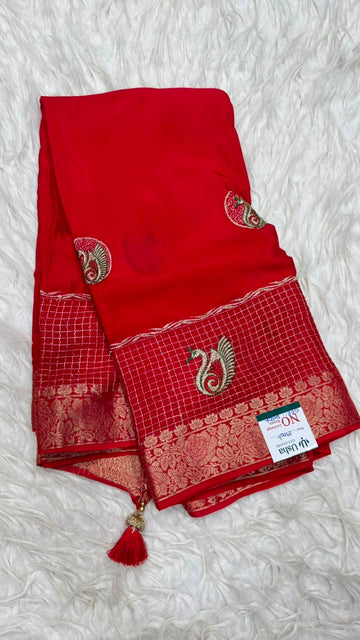Premium Chinnon Saree