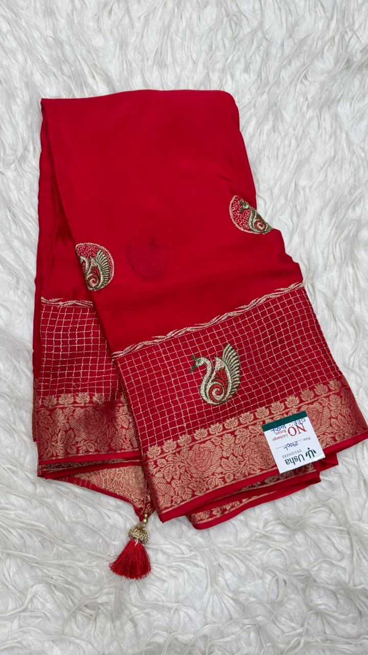Premium Chinnon Saree