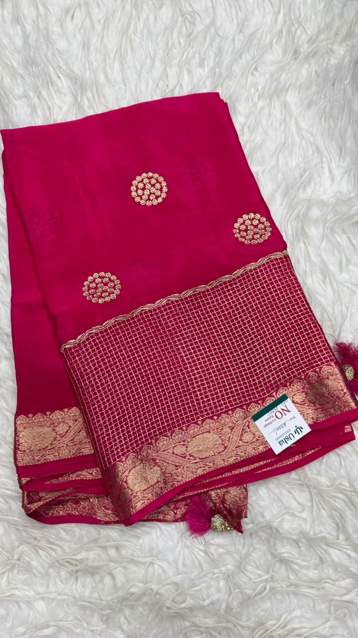 Premium Chinnon Saree