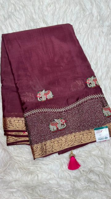 Premium Chinnon Saree