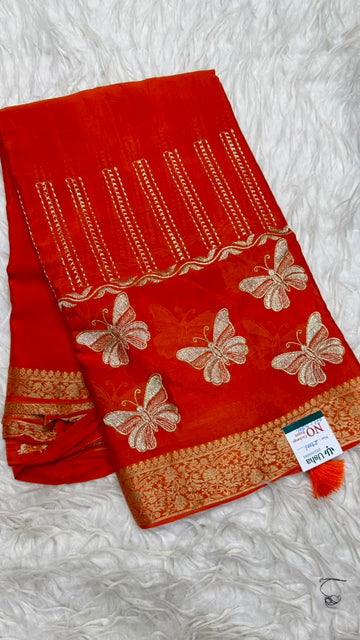 Premium Chinnon Saree