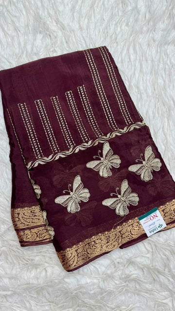 Premium Chinnon Saree