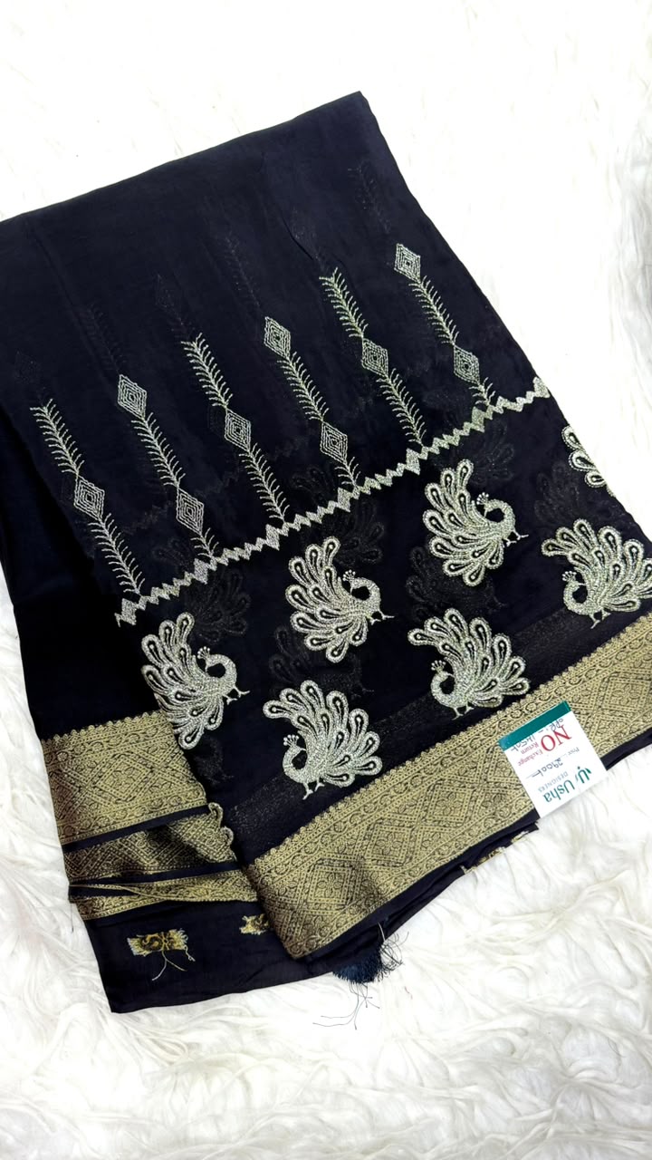 Premium Chinnon Saree