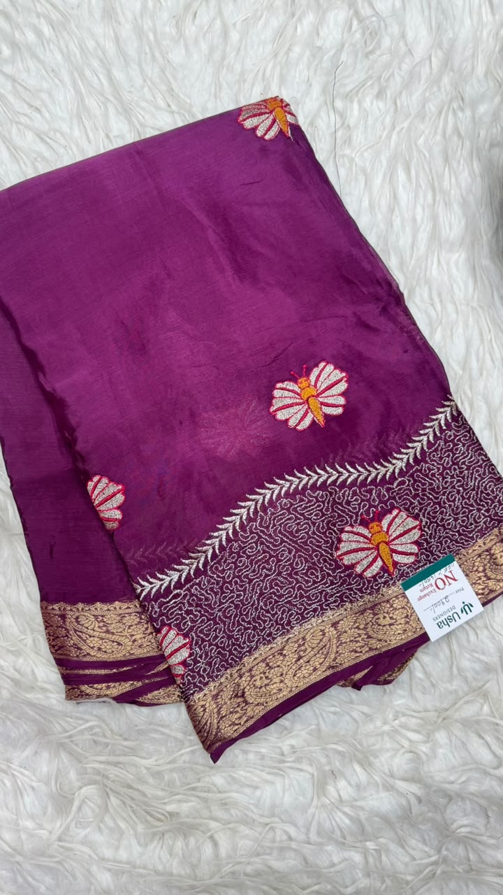 Premium Chinnon Saree
