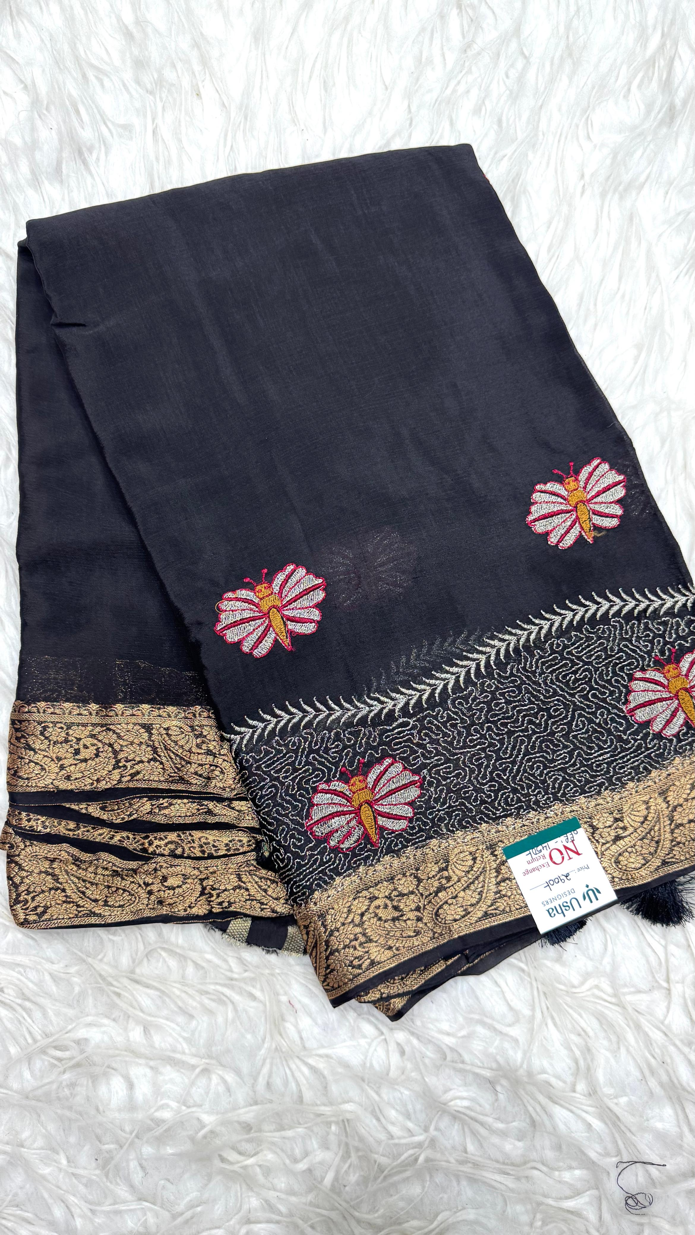 Premium Chinnon Saree