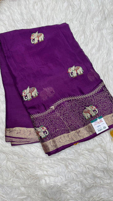 Premium Chinnon Saree