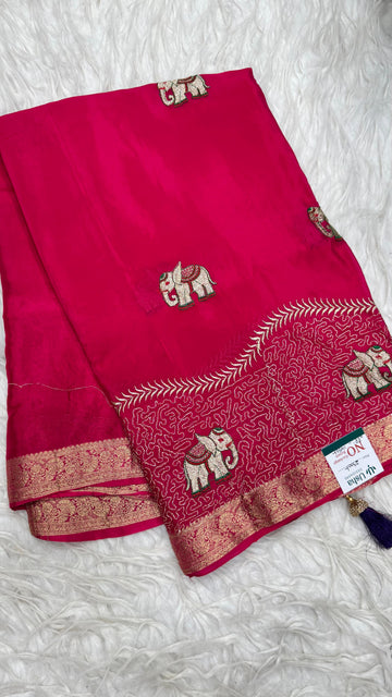 Premium Chinnon Saree