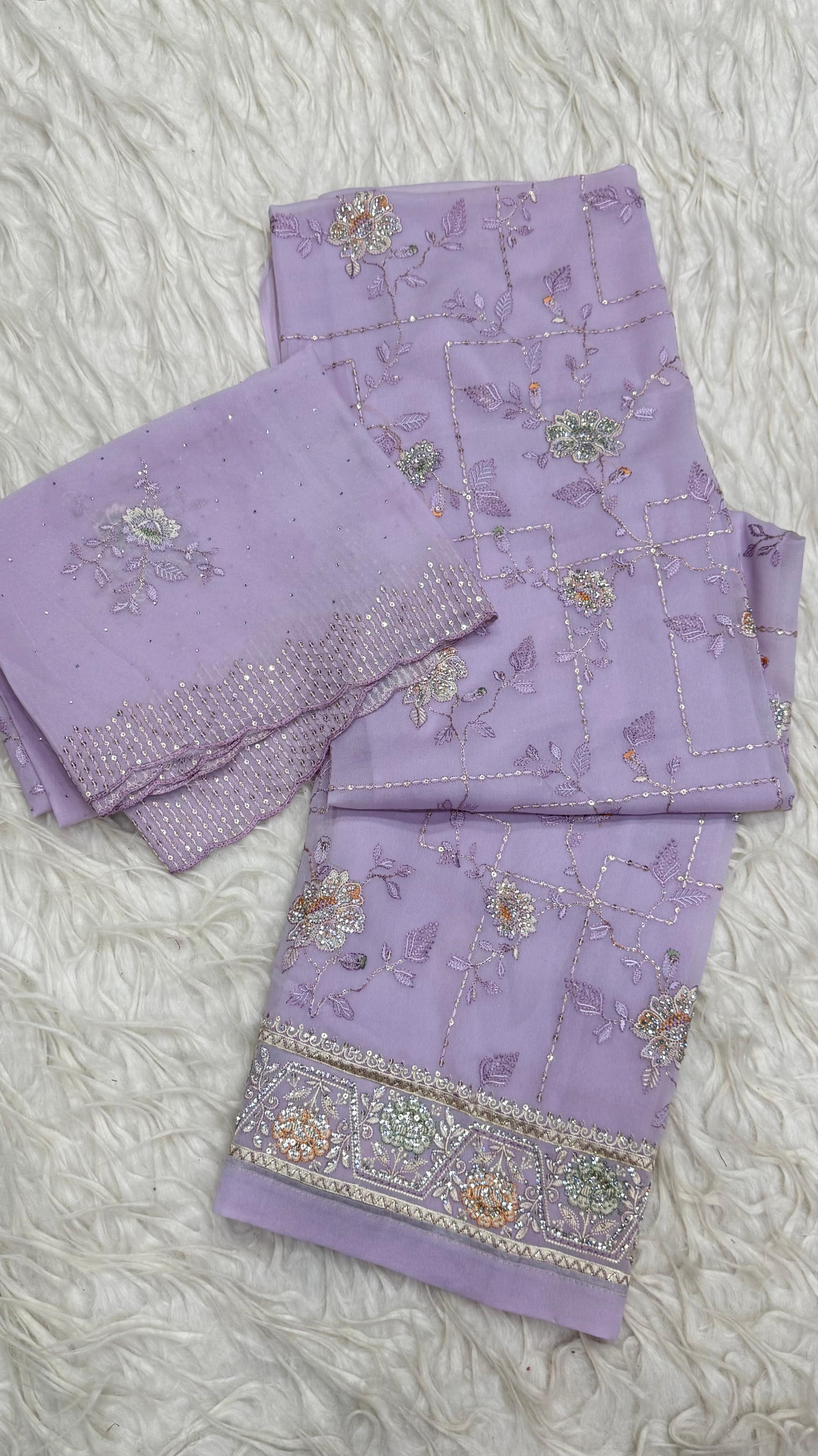 Party Wear 3Pc Dress Material