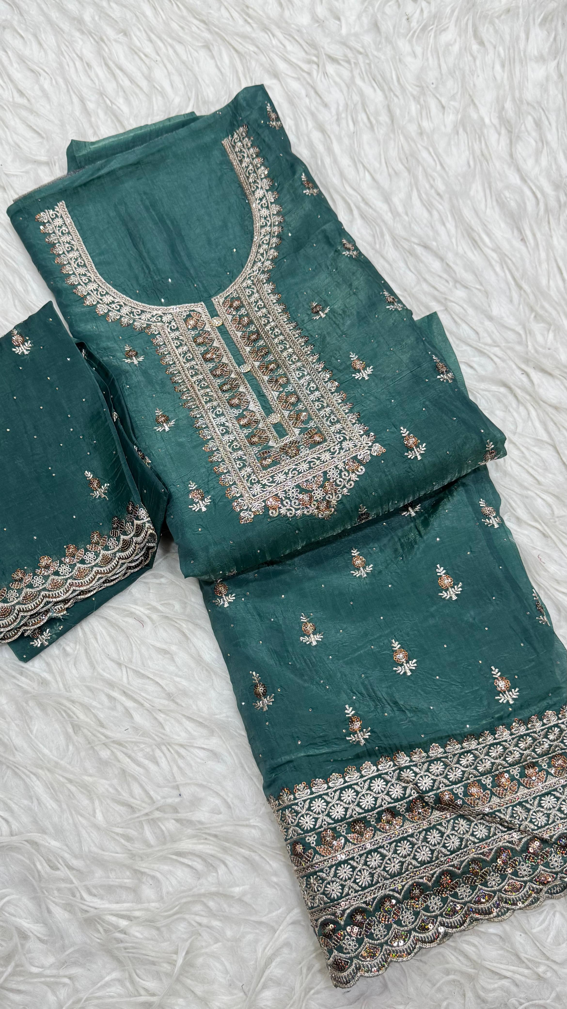 Party Wear 3Pc Dress Material