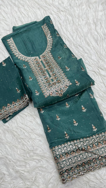 Party Wear 3Pc Dress Material