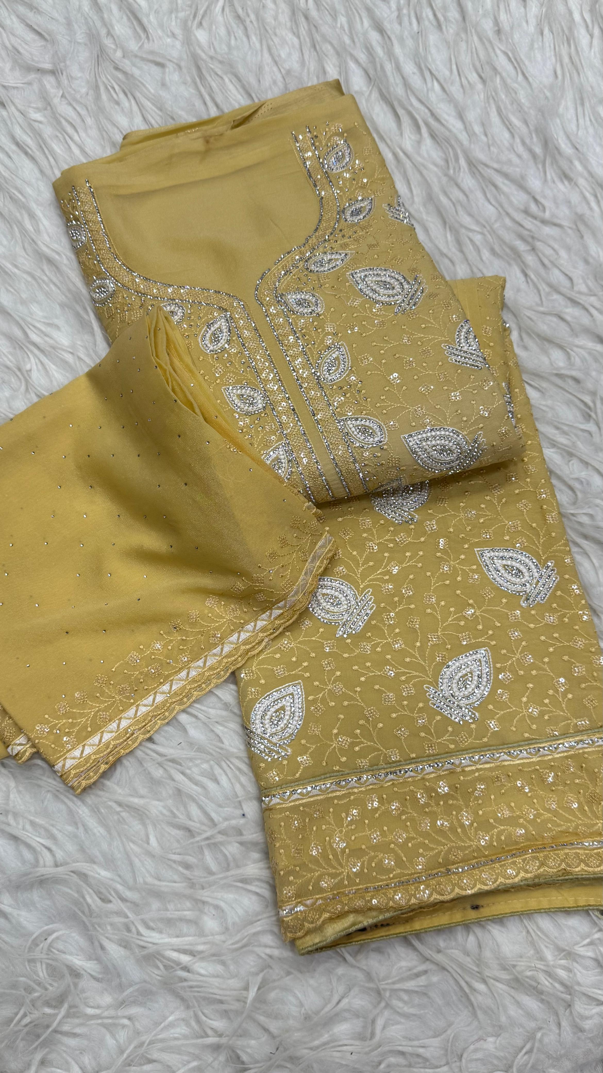 Party Wear 3Pc Dress Material