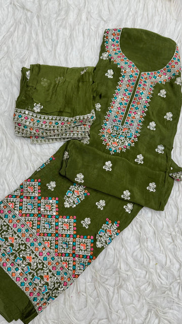 Party Wear 3Pc Dress Material