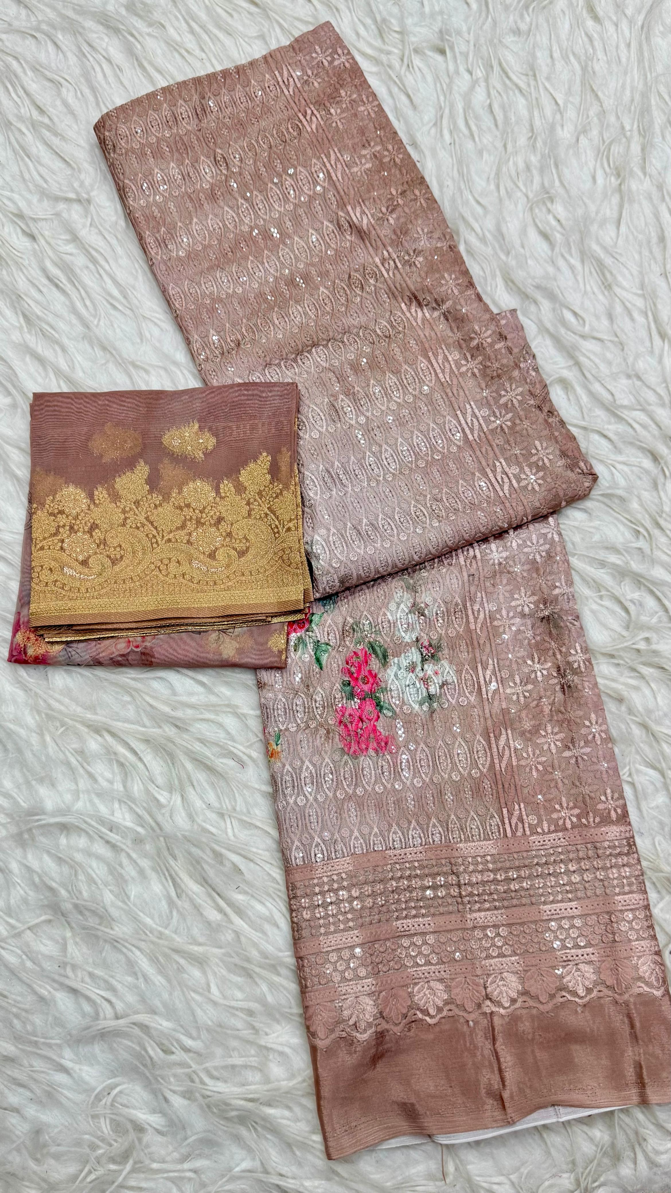 Party Wear 3Pc Dress Material