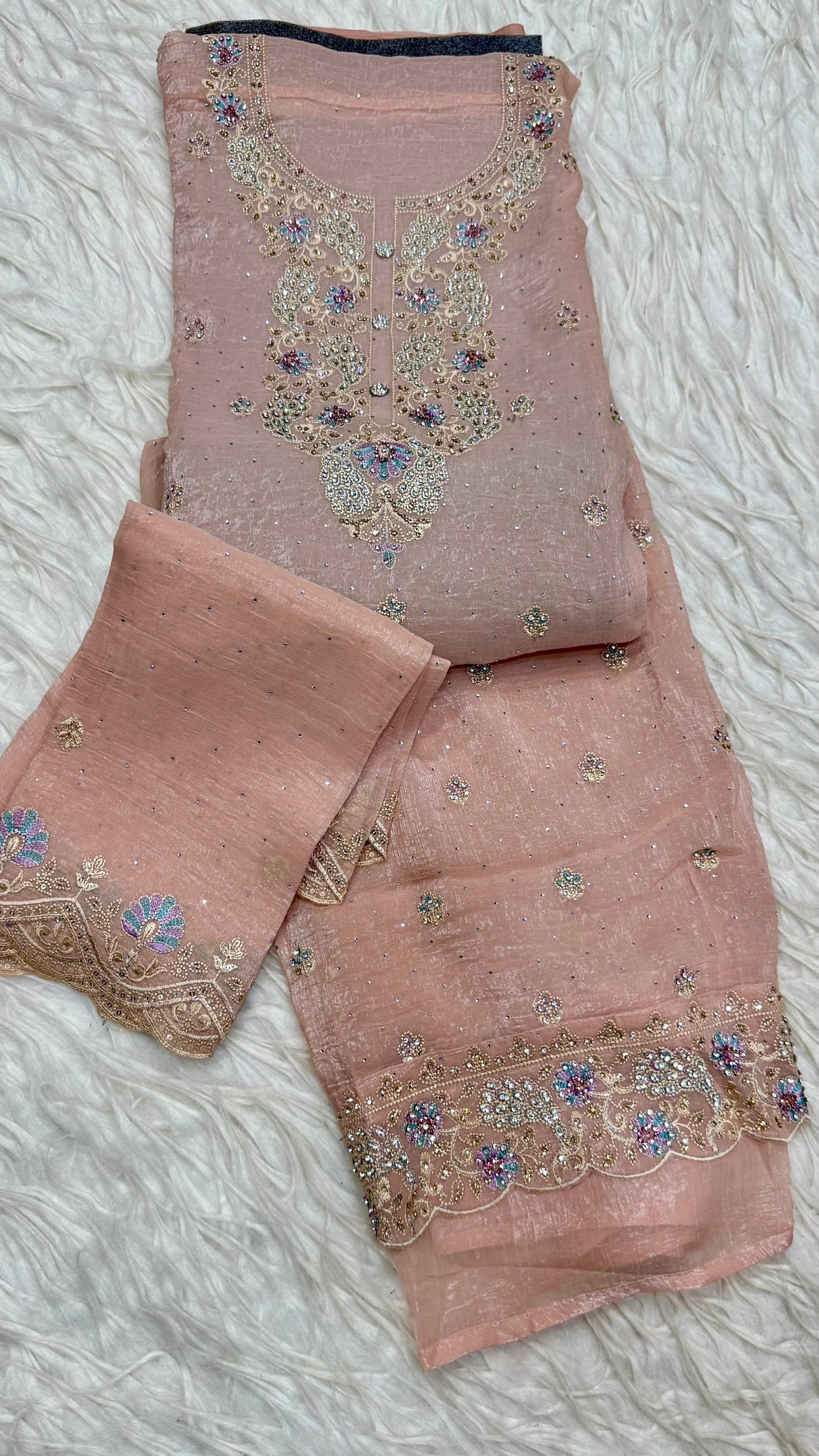 Party Wear 3Pc Dress Material