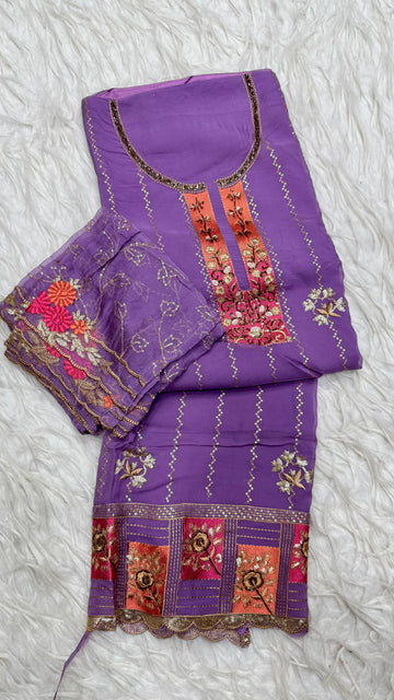 Party Wear 3Pc Dress Material
