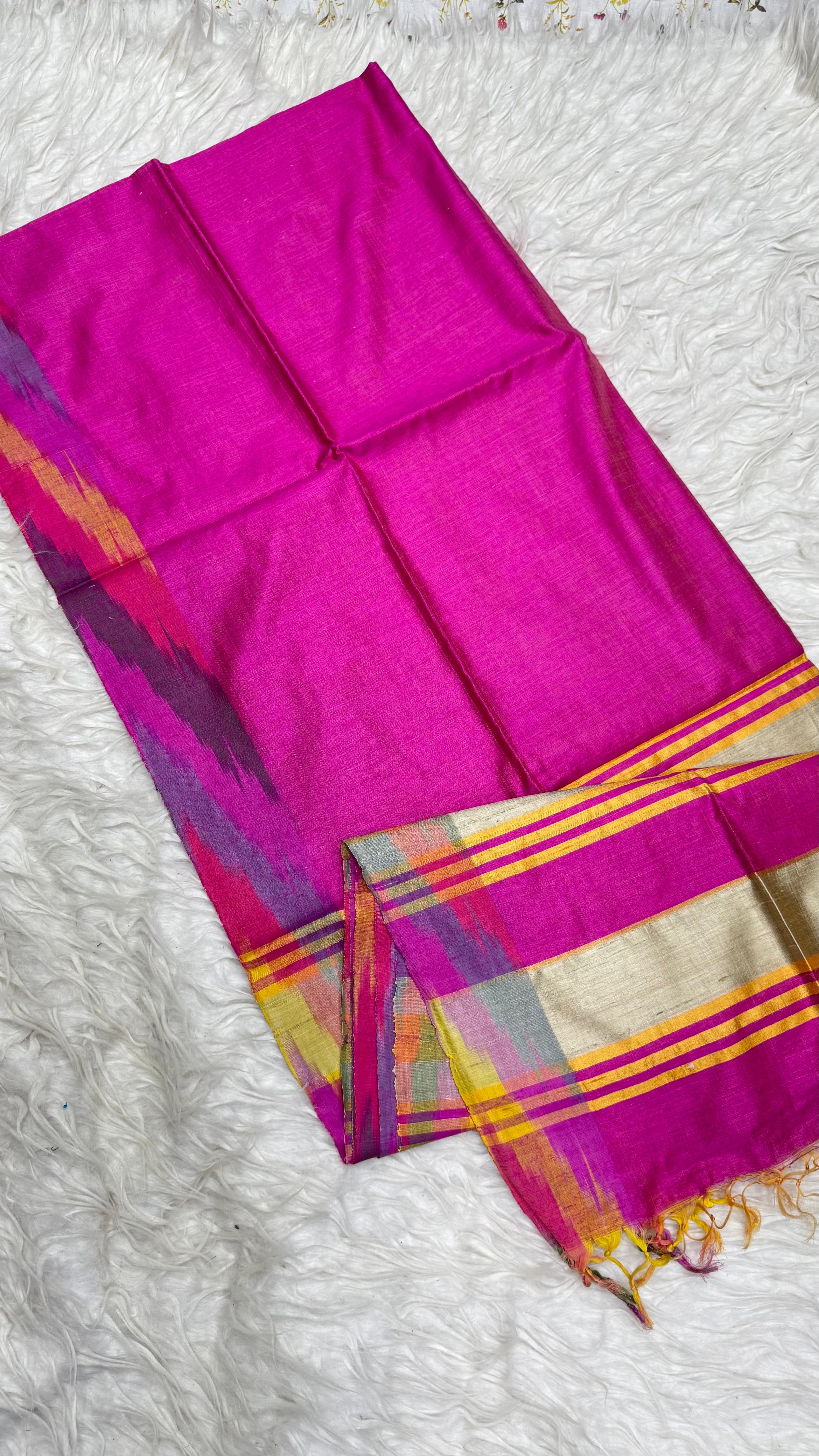 Pure Dupion  Saree