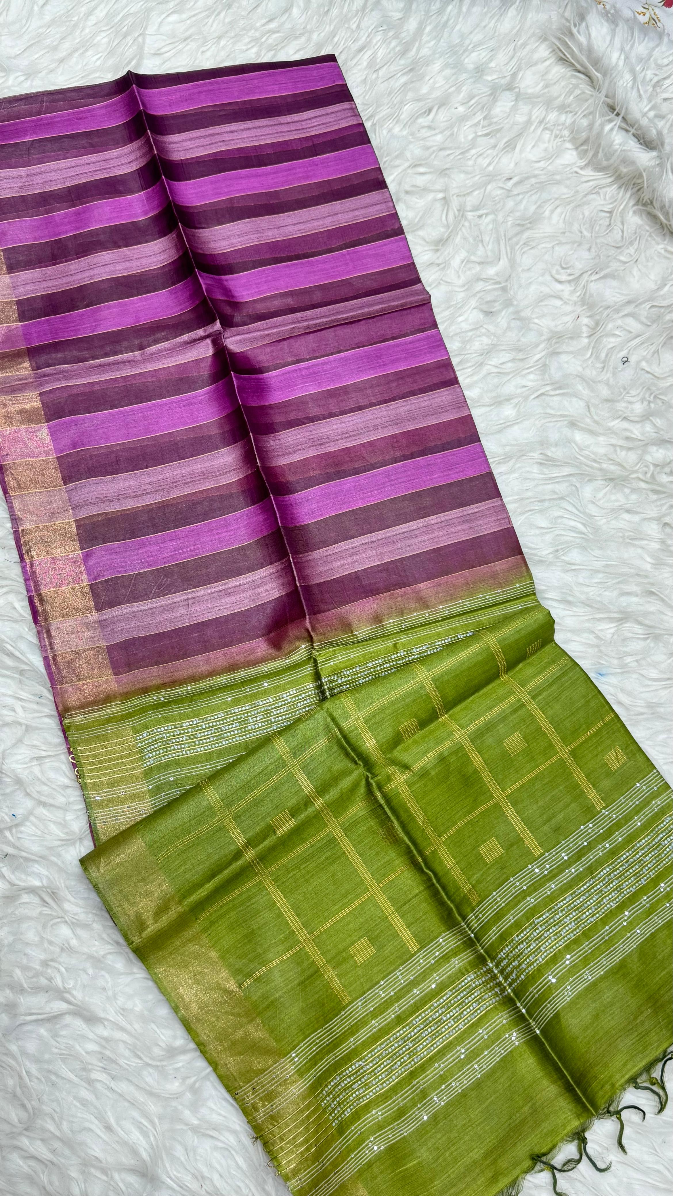 Pure Dupion  Saree