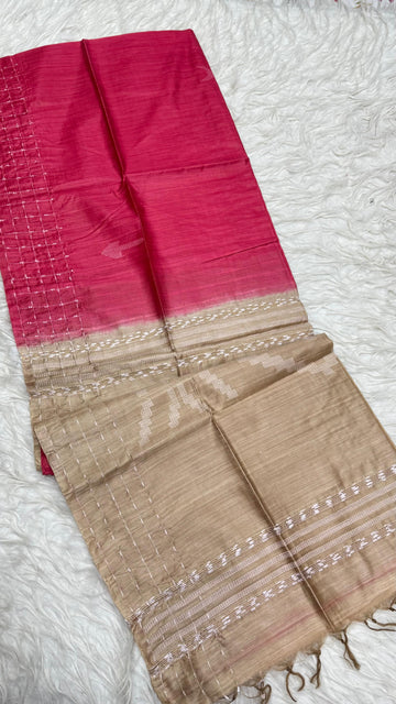 Pure Dupion  Saree