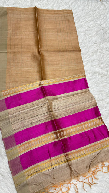 Pure Dupion  Saree