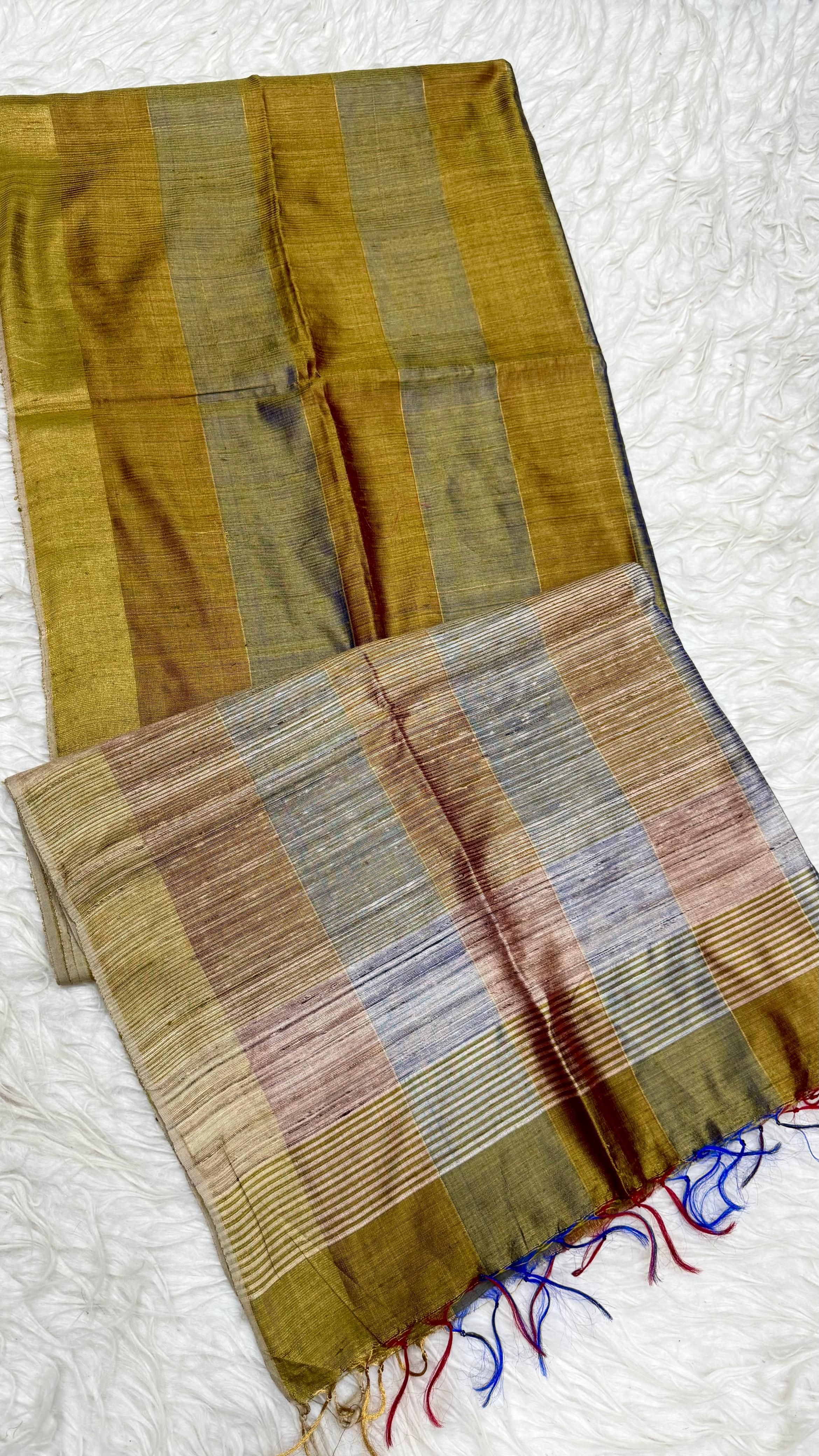 Pure Dupion  Saree