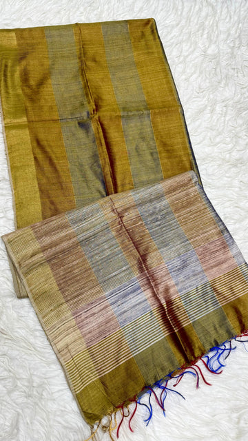 Pure Dupion  Saree