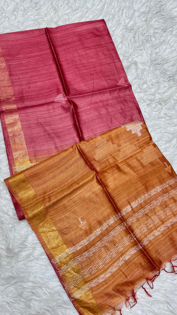 Pure Dupion  Saree