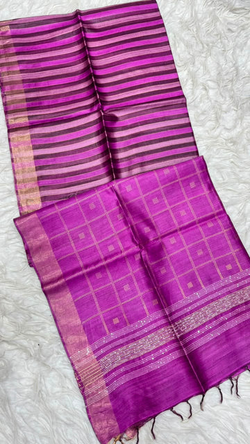 Pure Dupion  Saree