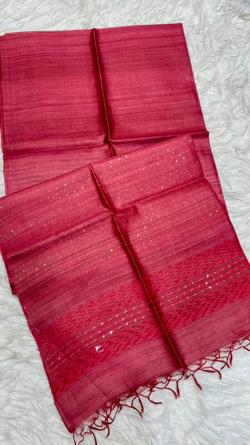 Pure Dupion  Saree