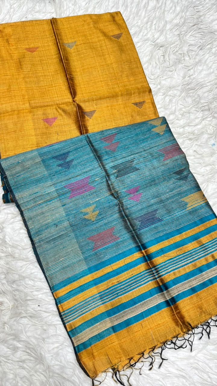 Pure Dupion  Saree