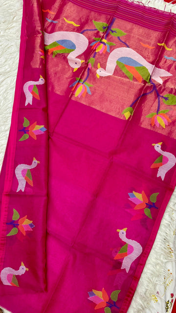 Maslin Jamdhani Saree