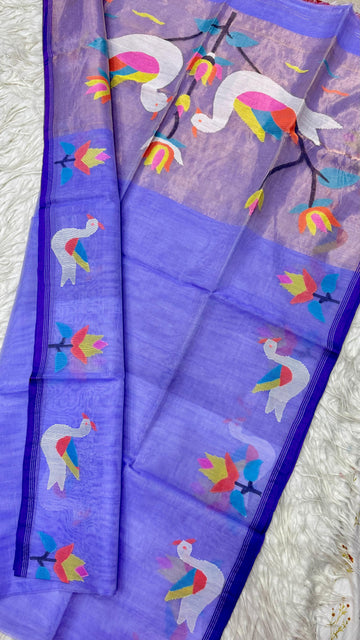 Maslin Jamdhani Saree