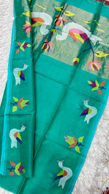 Maslin Jamdhani Saree