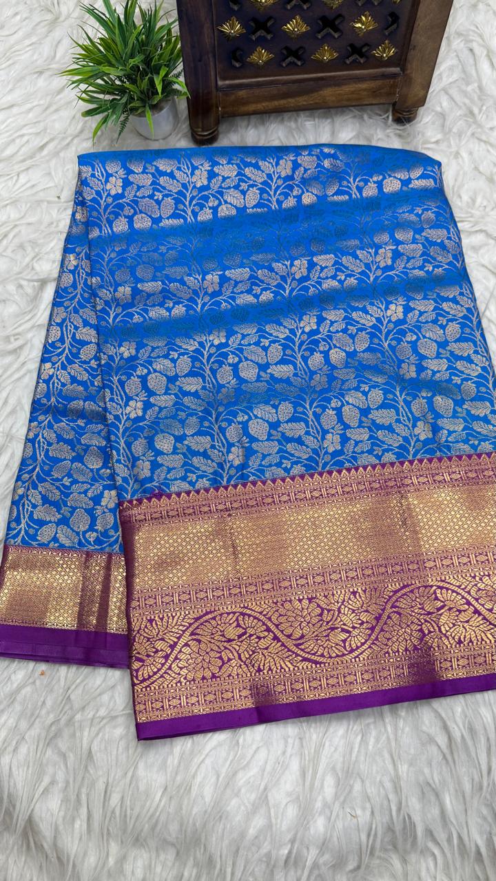 Double Ratium Dharmavaram Pattu Saree