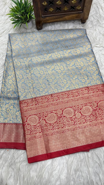 Double Ratium Dharmavaram Pattu Saree