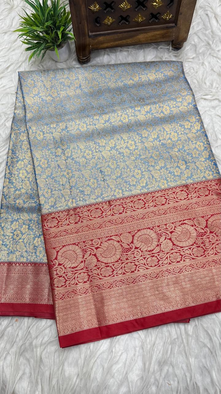 Double Ratium Dharmavaram Pattu Saree