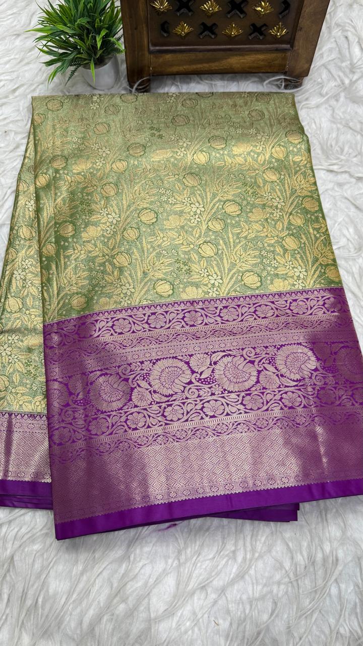 Double Ratium Dharmavaram Pattu Saree
