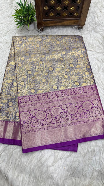 Double Ratium Dharmavaram Pattu Saree