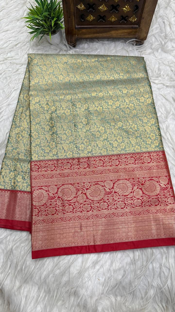 Double Ratium Dharmavaram Pattu Saree