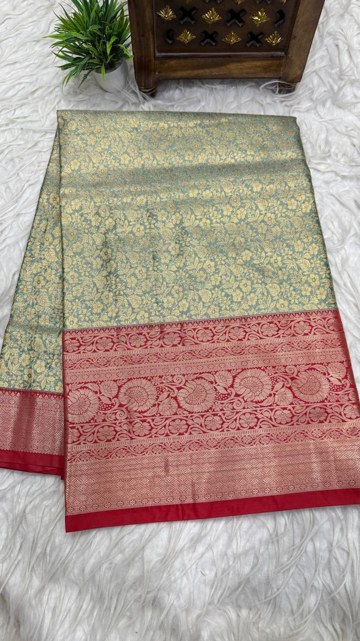 Double Ratium Dharmavaram Pattu Saree