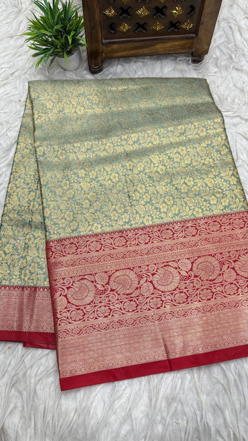 Double Ratium Dharmavaram Pattu Saree