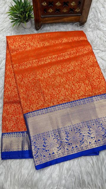 Double Ratium Dharmavaram Pattu Saree